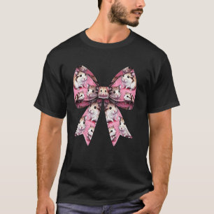 Koketter Bogen Hamster Muster Süße Hammy Mama Mutt T-Shirt