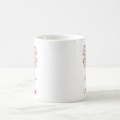 Koketter Bogen Herz Muster Valentinstag Kaffeetasse (Mittel)