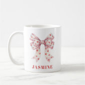 Koketter Bogen Herz Muster Valentinstag Kaffeetasse (Links)