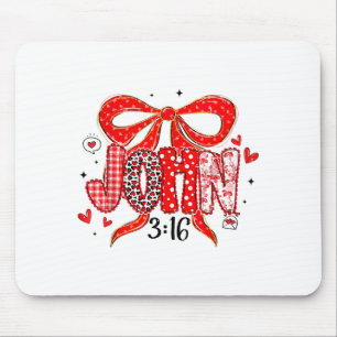 Koketter Bogen John 3_16 Lustiger Christ Geliebter Mousepad
