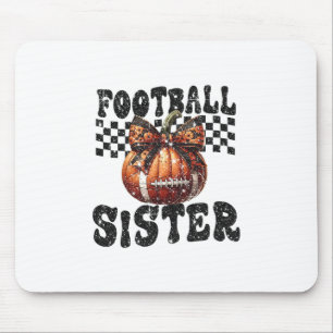 Koketter Bogen-Kürbis-Fuß-Schwester-Spiel-Tag-Dank Mousepad