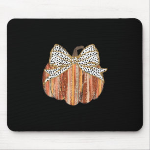 Koketter Bogen Kürbis-Saison Herbst Laub Tha Mousepad