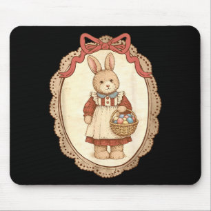 Koketter Bogen Lustiger Hase Eier Kaninchen Frohe  Mousepad