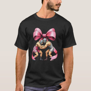 Koketter Bogen Ringkämpferin Rosa Band Mama Gi T-Shirt