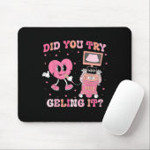 Koketter Bogen Sonographer Valentinstag Hast du Ge Mousepad (Mit Mouse)
