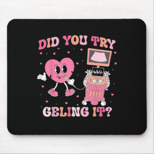 Koketter Bogen Sonographer Valentinstag Hast du Ge Mousepad