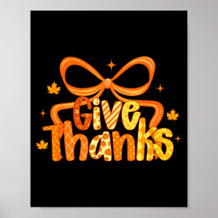 Koketter Bogen Thanksgiving Herbst Christlich Jesu Poster