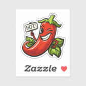 Koketter Chili Aufkleber (Blatt)