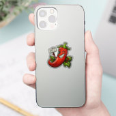 Koketter Chili Aufkleber (Telefon)