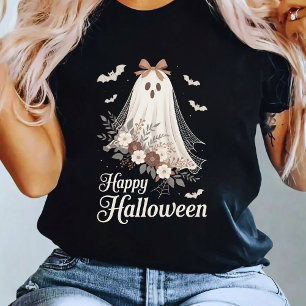 Koketter Geist Halloween-Blumen-Geist Gruselig T-Shirt