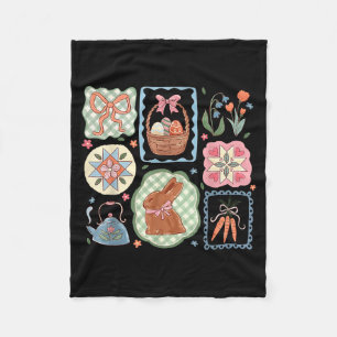 Koketter Hasen-Ostern Hasen-Blume Fleecedecke