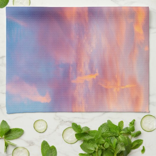 koketter Himmel Küchentuch (Gefaltet)