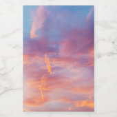 koketter Himmel Lebensmitteletikett (Einzelnes Label)