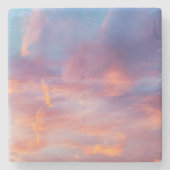 koketter Himmel Steinuntersetzer (Vorderseite)