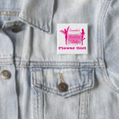 Koketter Junggeselinnen-Abschied Button (Beispiel)