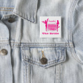 Koketter Junggeselinnen-Abschied Button (Beispiel)