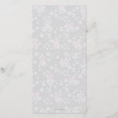 Koketter rosa durchsichtiger Bogen grauer Rosengar (Rückseite)