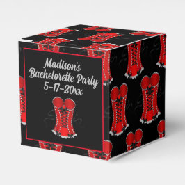 Koketter Rotkorsetwürfel Geschenkschachtel