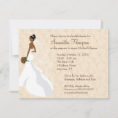 Kokettes Champagner-Brautparty Einladung (Vorderseite)