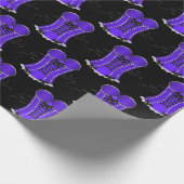 Kokettes Lila Korsett Geschenkpapier (Ecke)