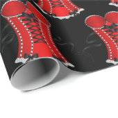 Kokettes Rotkorsett Geschenkpapier (Rolleneckpunkt)