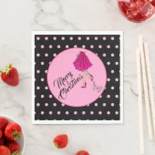 Kokettes Weihnachtsbuch Napkin Serviette (Beispiel)