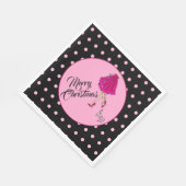 Kokettes Weihnachtsbuch Napkin Serviette (Ecke)