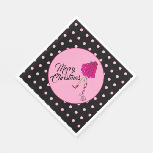 Kokettes Weihnachtsbuch Napkin Serviette (Ecke)