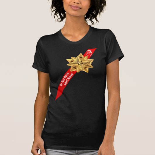 Kokettes Wetter nicht bis Weihnachten geöffnet T-Shirt (Vorderseite)