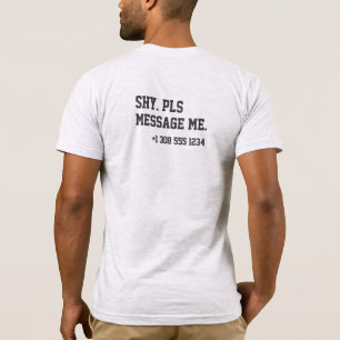 Kokettierende Introvertierte Schüchterne Bitte Mei T-Shirt