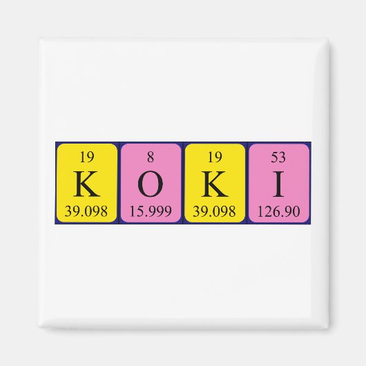 Koki-Periodenmagnet Magnet (Vorne)