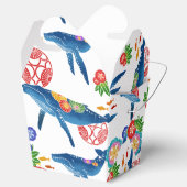 Kokinawan-Bingata-Muster-Bevorzugung Geschenkschachtel (Geöffnet)