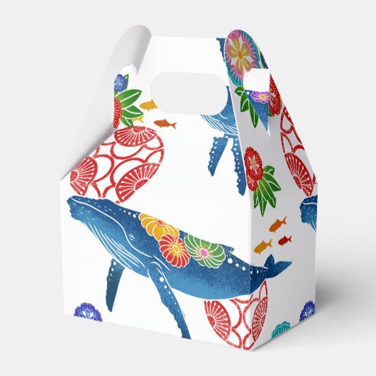 Kokinawan-Bingata-Muster-Bevorzugung Geschenkschachtel (Vorderseite)