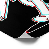 Koko Das Clown Ghost Glitch tanzen Poster (Ecke)