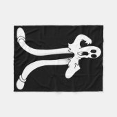 Koko Das Clown Ghost Splits Blackwork Fleecedecke (Vorderseite (Horizontal))