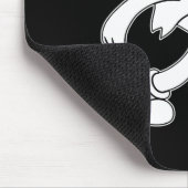 Koko Der Clown-Ghost-Blatt-Geist Mousepad (Ecke)