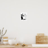Koko der Clown und Geist tanzen Poster (Küche)