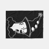Koko der Clowngeister überrascht Fleecedecke (Vorderseite (Horizontal))