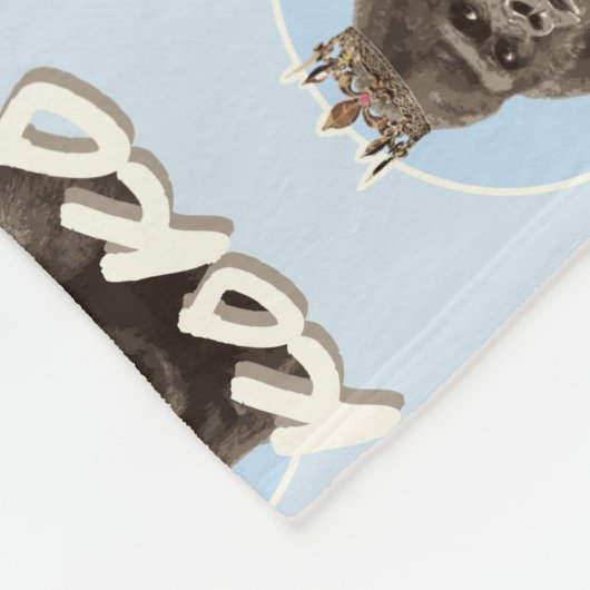 Koko die Gorilla-tragende Krone Fleecedecke (Ecke)