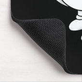 Koko The Clown Ghost Twisty Blackwork Mousepad (Ecke)