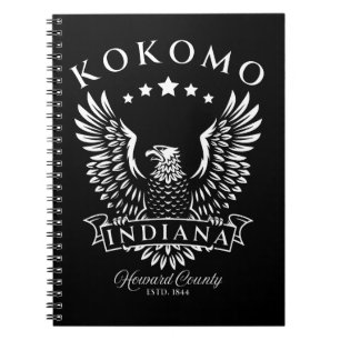 Kokomo Howard Landkreis Indiana Vintag Eagle Notizblock
