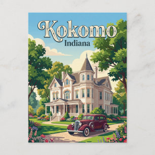 Kokomo, Indiana Postkarte