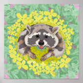 Kokon mit gelben Blumen Poster (Vorne)