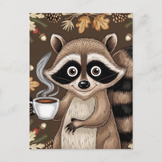 Kokon mit Kaffee Postkarte (Vorderseite)