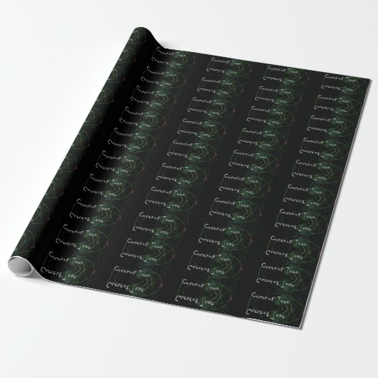KOKONUSZEICHEN GESCHENKPAPIER (Ungerollt)