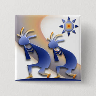 Kokopelli #128 button