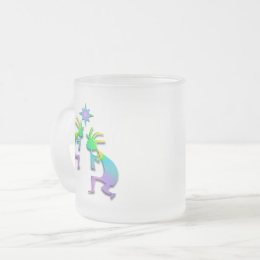 Kokopelli #36 mattglastasse (Vorderseite Links)