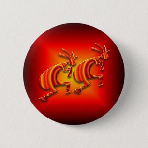 Kokopelli #73 button