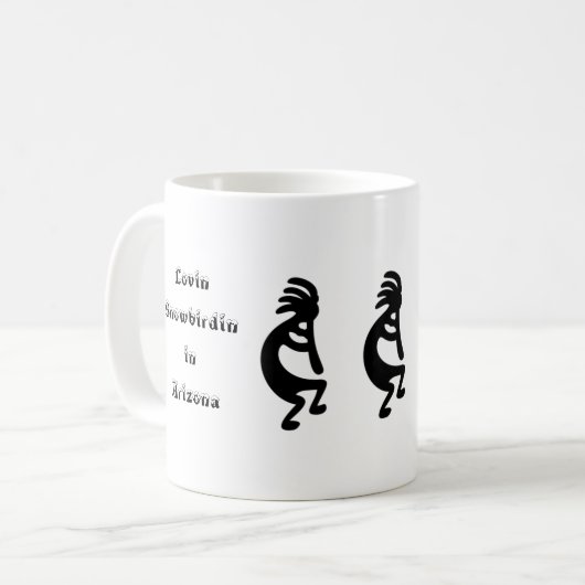 Kokopelli Arizona Snowbird Kaffeetasse (Vorderseite Links)