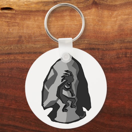 Kokopelli Arrowhead Schlüsselanhänger (Vorderseite)